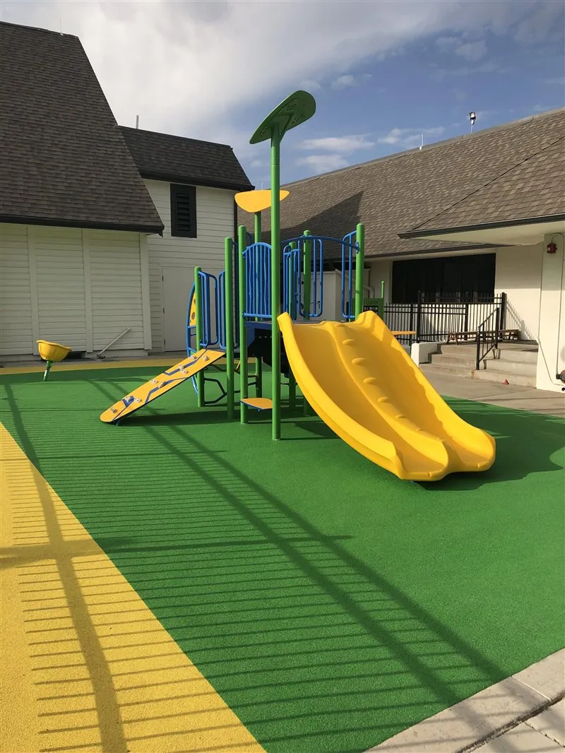 Younger playground equipment that is age appropriate play at Aspen Academy in Savage, MN